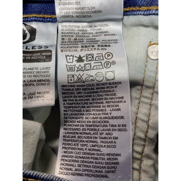 Levis 517 Jeans Mens Tag 32x29 Actual 32x26 Blue Bootcut Western Americana - Picture 7 of 14